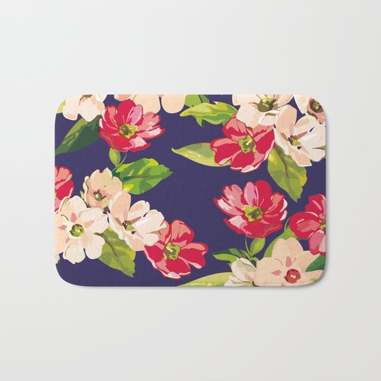 Floral Bath Mat