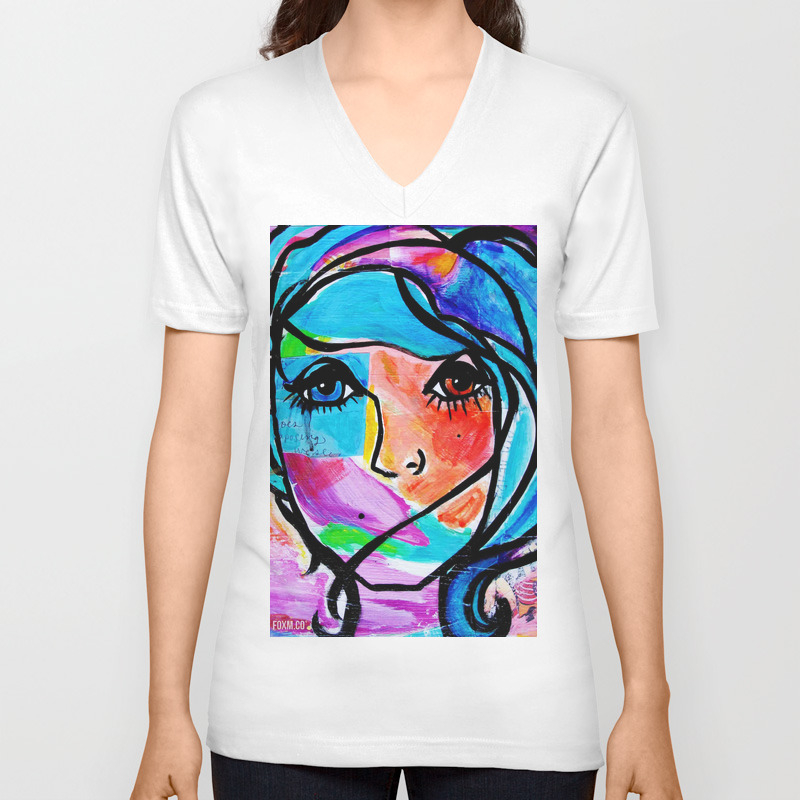Clean It Up Dirty Girl Unisex V Neck By Thefemfox Society6