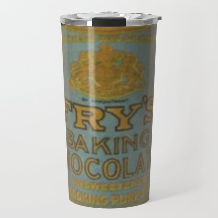 Vintage Tin Can Fry Cocoa Baking Chocolate Pure Breakfast Travel Mug