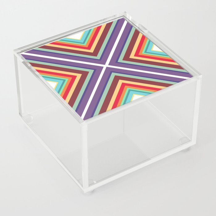 Colorful Lines Acrylic Box