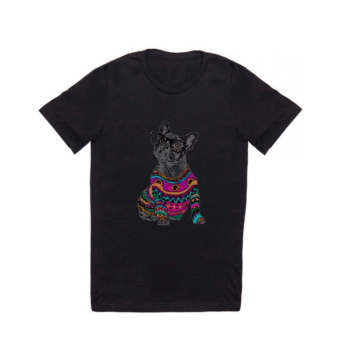 hipster frenchie T Shirt