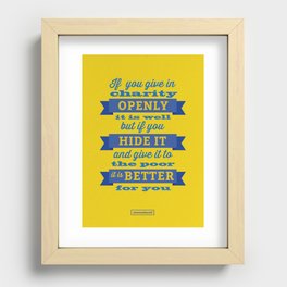 Charity Recessed Framed Print