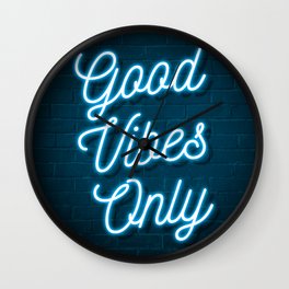 Good Vibes Only - Neon Wall Clock
