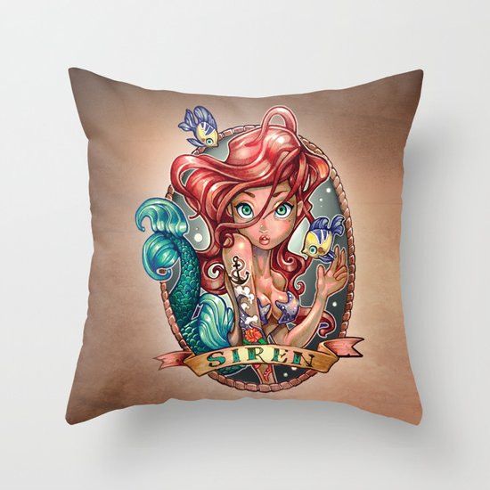 SIREN Throw Pillow