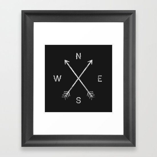 Compass Framed Art Print