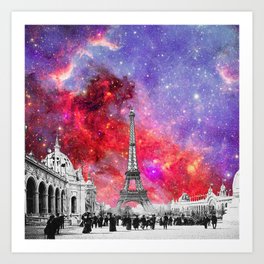 NEBULA VINTAGE PARIS Art Print