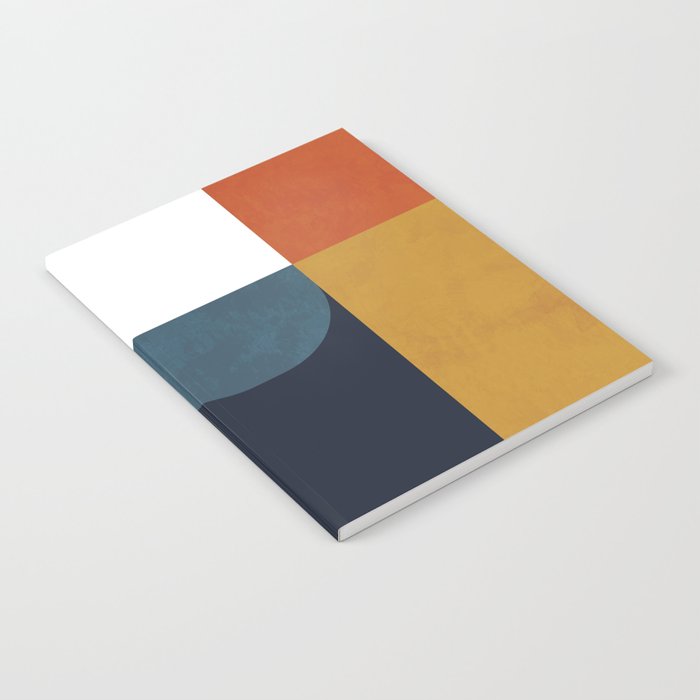 mid century abstract shapes fall winter 4 Notebook