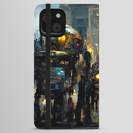 Robo-City iPhone Wallet Case