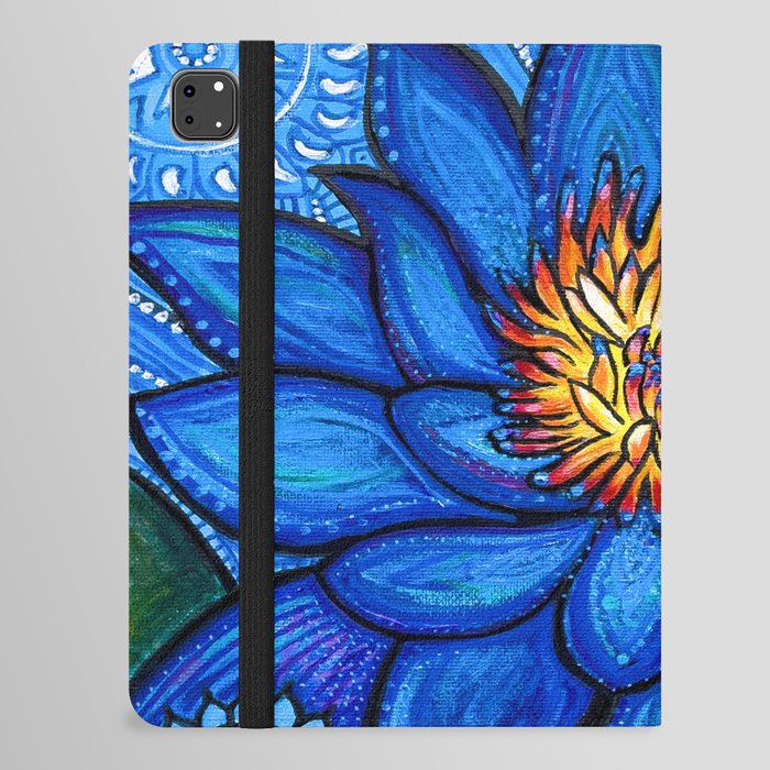 Voice: Throat Chakra Blue Lotus Meditation iPad Folio Case