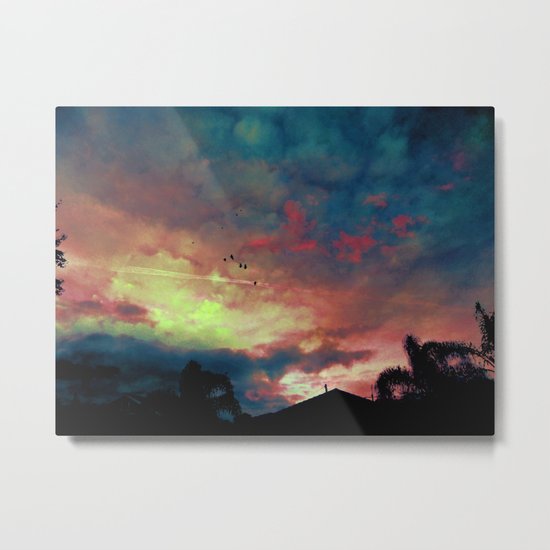 Acid Wash Metal Print