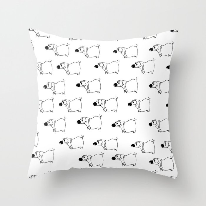 All about Chuck Throw Pillow