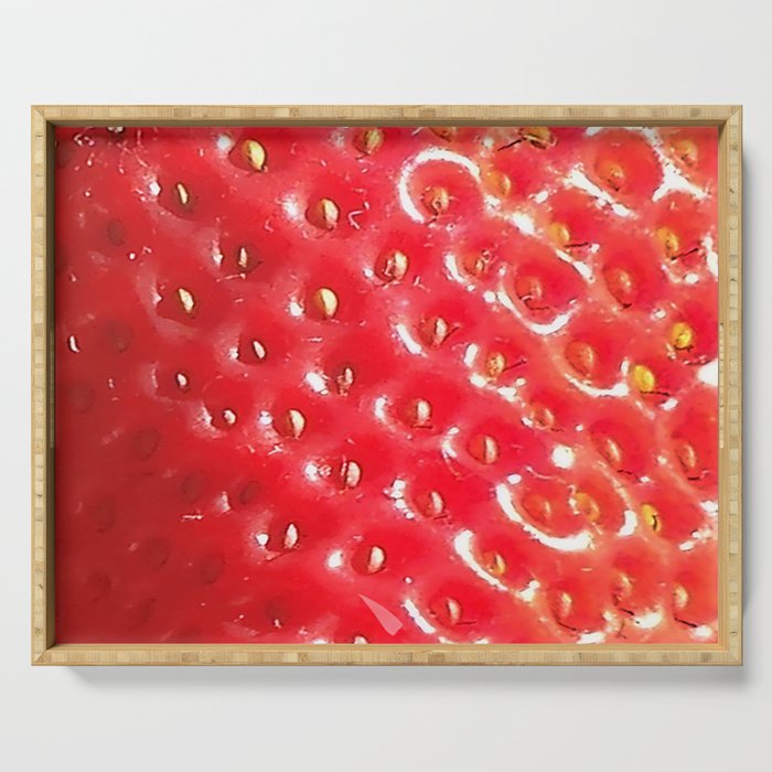 Strawberry Square Serving Tray
