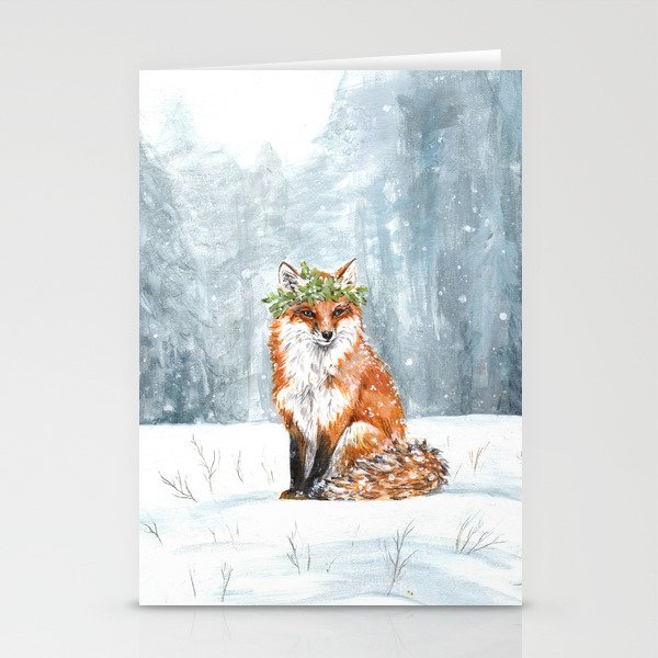 Waiting for the Holly King Stationery Cards