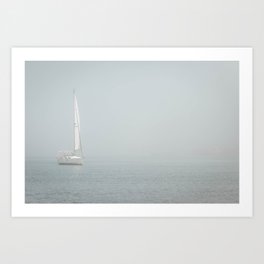 Sail boat - Ocean Sea Travel photography Art Print