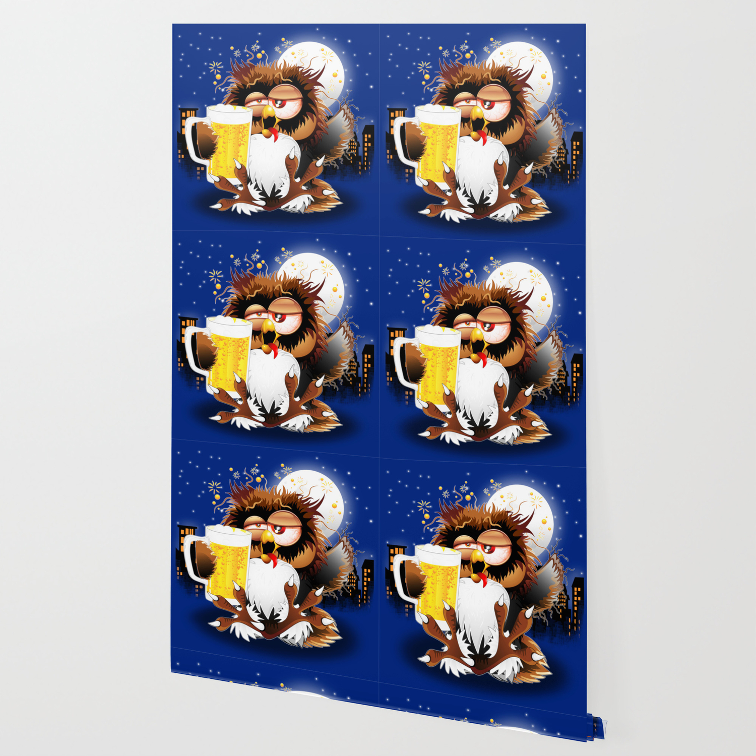 Drunk Owl With Beer Funny Character Wallpaper By Bluedarkatlem Society6 Tusenvis av nye høykvalitetsbilder legges til daglig. society6
