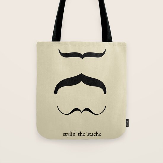 Mustache Tote Bag