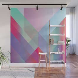 Colored layers overlapped. Wall Mural