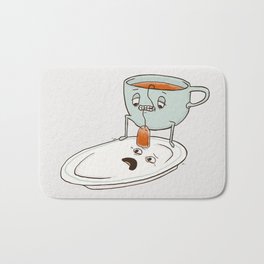 Tea Baggin' Bath Mat | Graphicdesign, Drawing, Curated, Dumb, Adult, Illustration, Funny, Food, Goofy, Teabag 