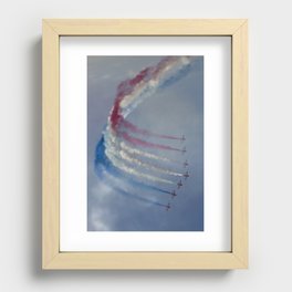 Red Arrows Recessed Framed Print