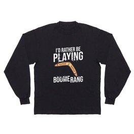 Boomerang Australia Hunting Sport Game Long Sleeve T-shirt