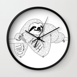 Chill Sloth Wall Clock