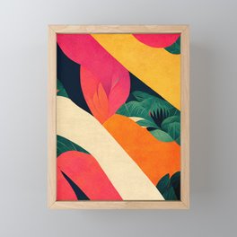 Tropical Colorful Jungle #04 Framed Mini Art Print