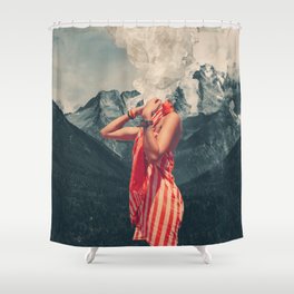 Overthinking Shower Curtain