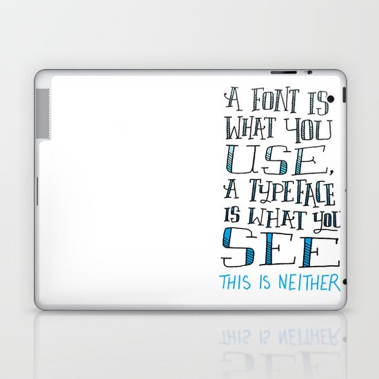 Fonts, Typefaces & Lettering Laptop & iPad Skin