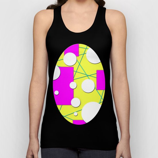 Geo Shape Play in Summertime Colors Unisex Tank Top