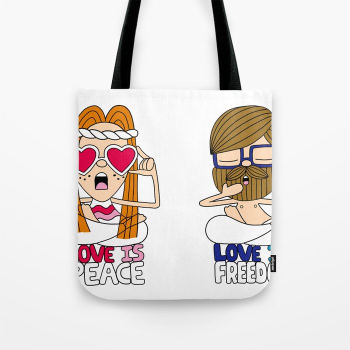 LOVEISPEACE&FREEDOM Tote Bag