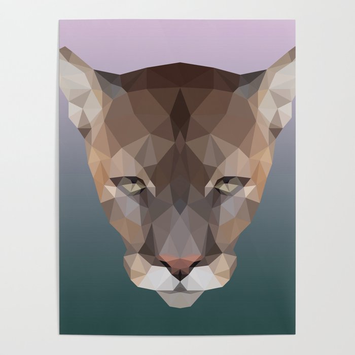 Polygon Puma Poster