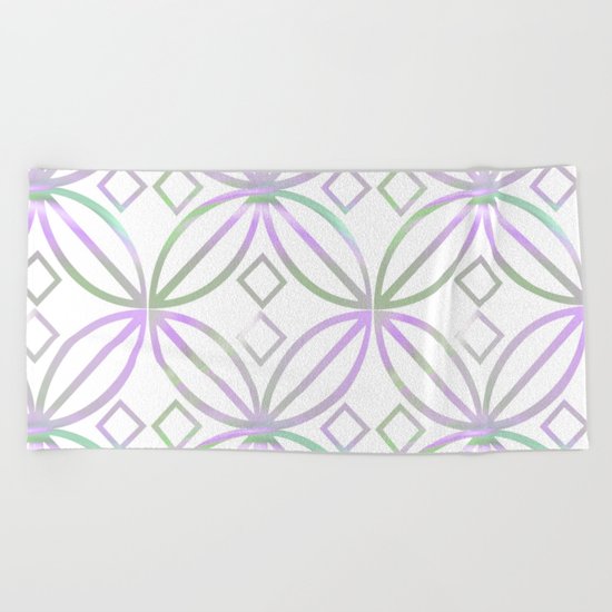 Floral Pattern - JUSTART © Beach Towel