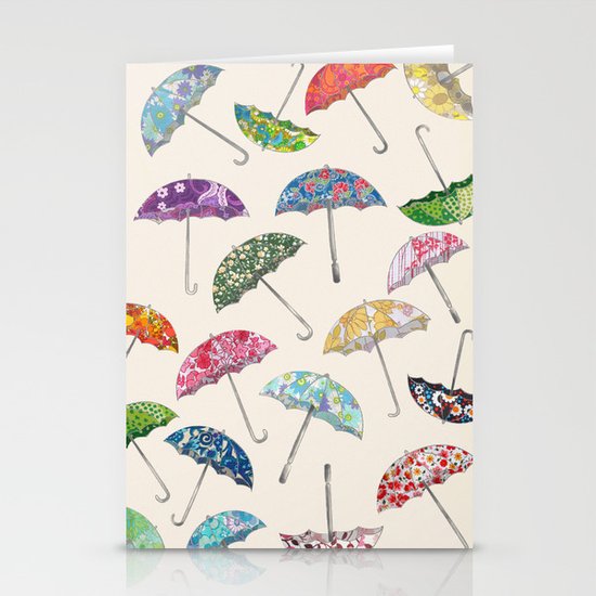 Umbrella & umbrellas Stationery Cards