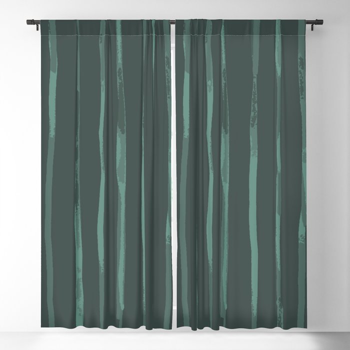 Green stripes Blackout Curtain