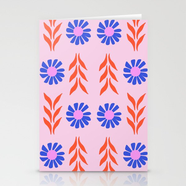 retro floral vines Stationery Cards