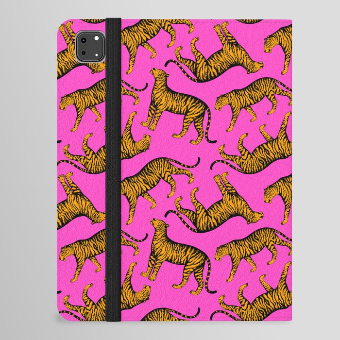Tigers (Magenta and Marigold) iPad Folio Case