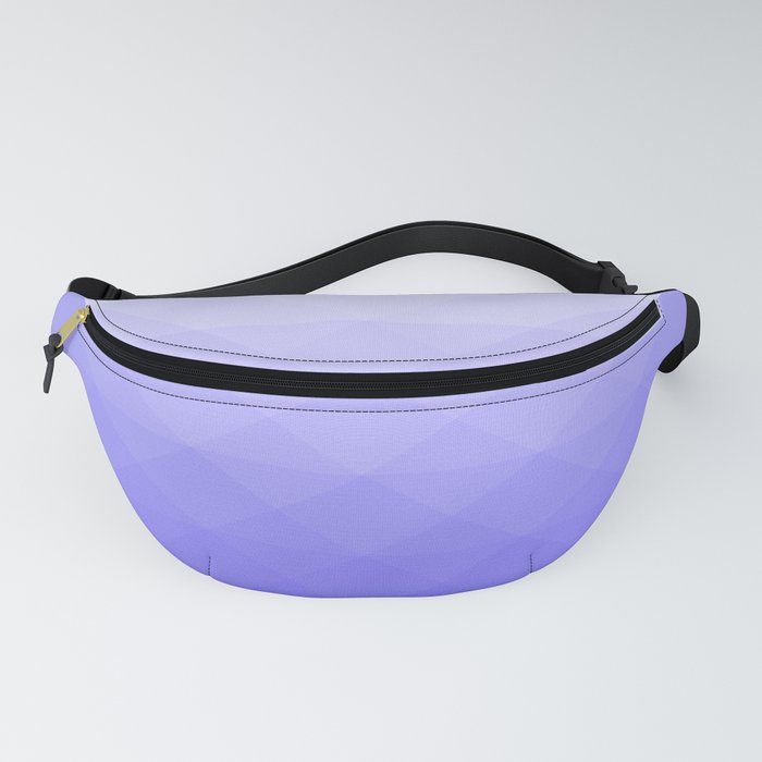 Gradient of blue geometric shapes Fanny Pack
