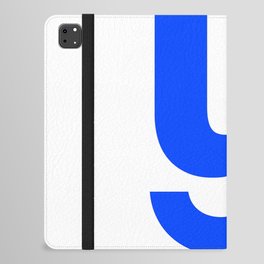 letter Y (Blue & White) iPad Folio Case