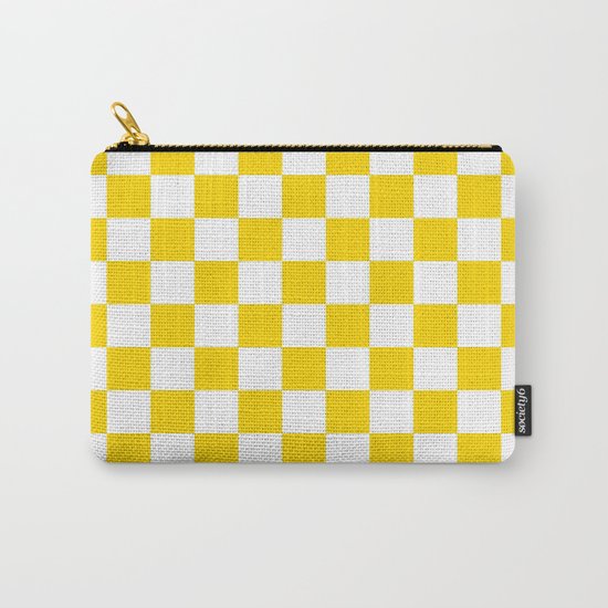 Checker (Gold/White) Carry-All Pouch