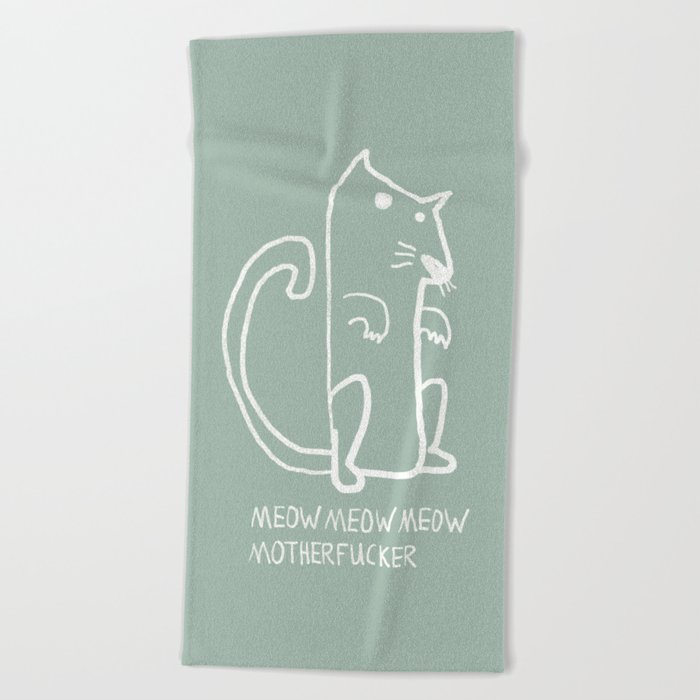Meow Beach Towel