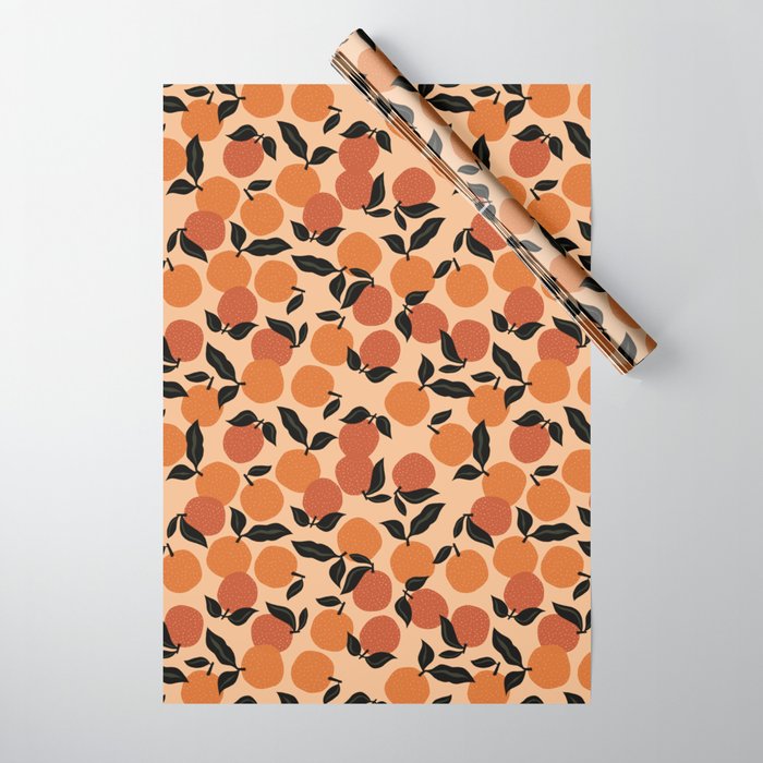 Seamless Citrus Pattern / Oranges Wrapping Paper