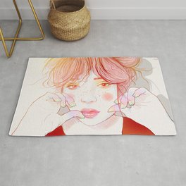 Colorful face Area & Throw Rug