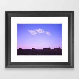 Three Sky Diamonds  Framed Art Print