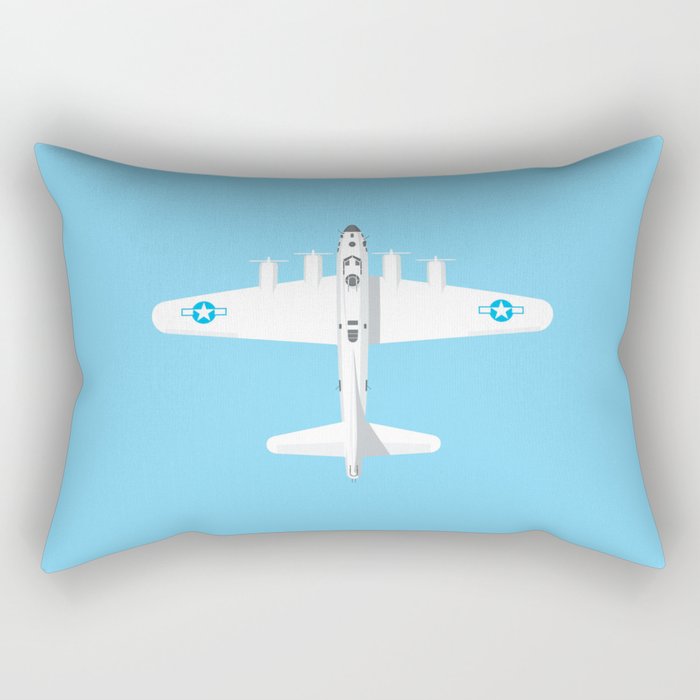 B-17 WWII Bomber - Sky Rectangular Pillow