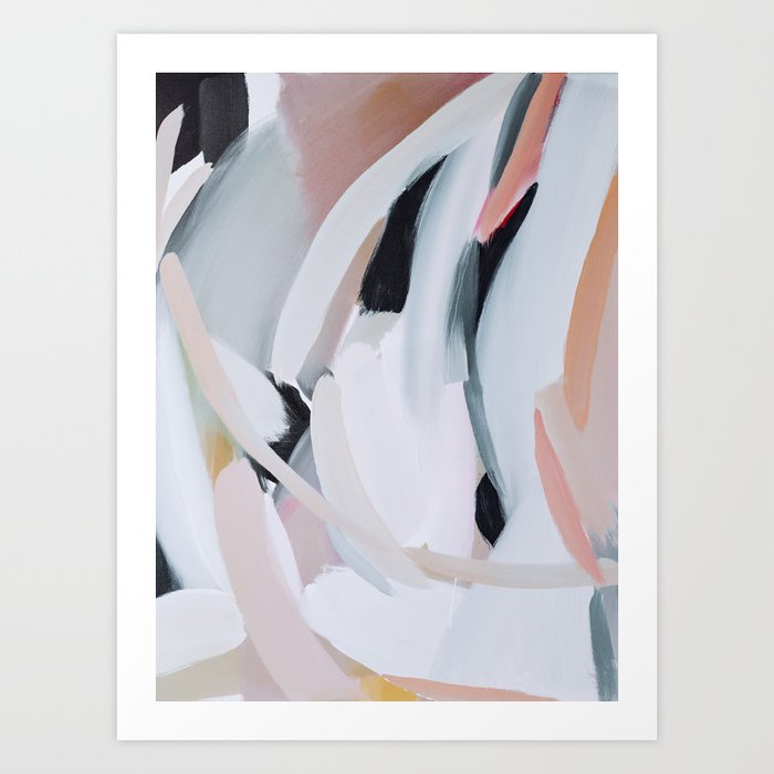 Abstract Brush Strokes I Art Print By Paremilie