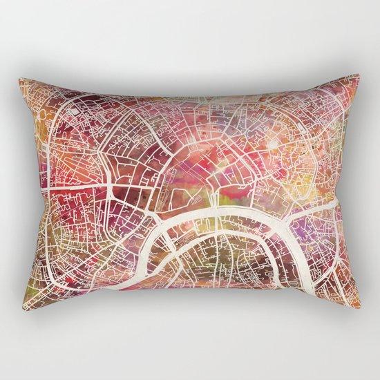Moscow Map Rectangular Pillow