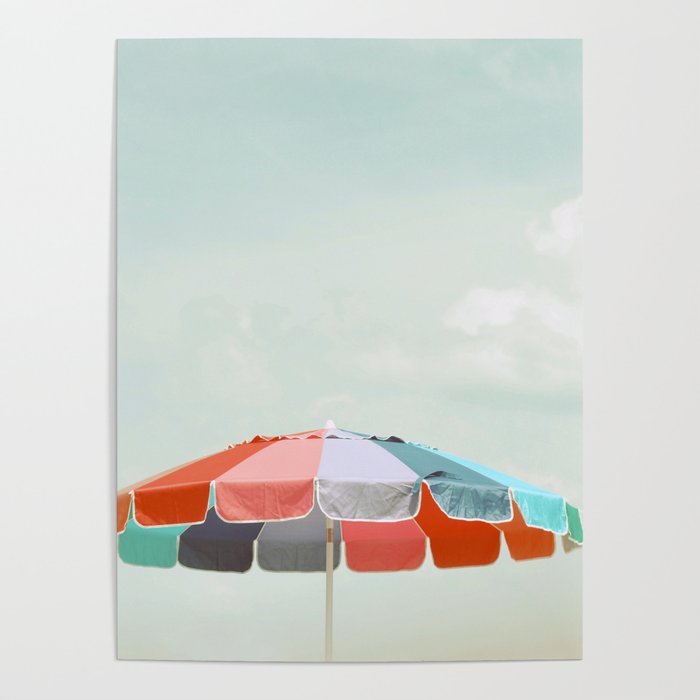 beach umbrella Poster