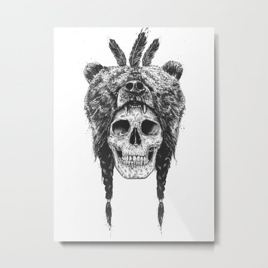 Dead shaman (b&w) Metal Print