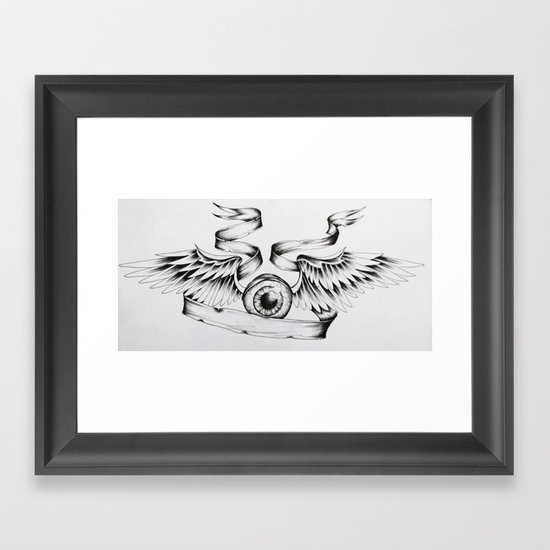 Eye Fly Framed Art Print