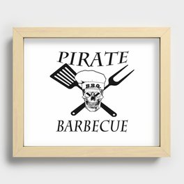 Pirate Barbeque Recessed Framed Print